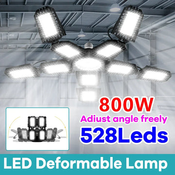 plafonniers led déformables industriels éclairage garage pliable panneaux articulés noir lumière