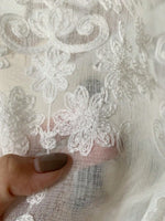 rideau blanc broderie florale franges translucide classique romantique 112x70cm 141x70cm 174x70cm 54x70cm 83x70cm