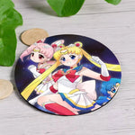 sous verres bois animes personnages féminins multicolores moderne opacité résistance chaleur hygiène table