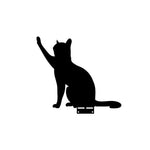 statue silhouette chat noir minimaliste jardin art décor