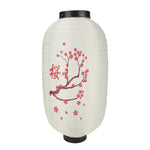 lanterne japonaise traditionnelle suspendue tissu blanc rouge décoration fête mariage intérieur extérieur