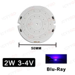 plaque led 2w 50mm blanc rouge vert jaune rayures concentriques modernes 3000k 4200k 6500k