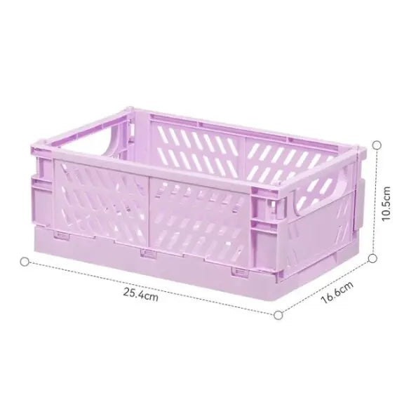caisse pliable rangement jaune gris rose grille ventilation moderne respectueux environnement