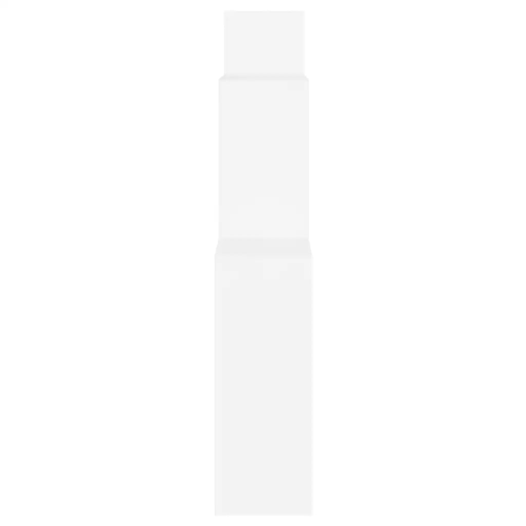 Étagère cube blanc vue de face