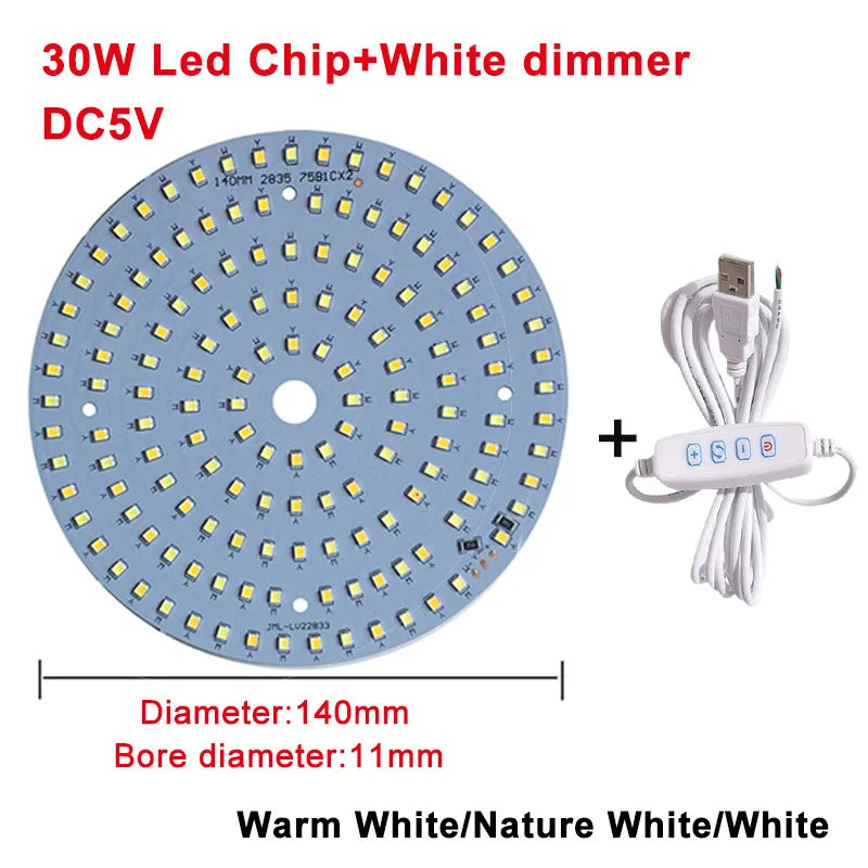 plaque led 5w 6w 10w 30w bleu blanc moderne diodes smd 5730 câble usb