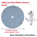 plaque led 5w 6w 10w 30w bleu blanc moderne diodes smd 5730 câble usb