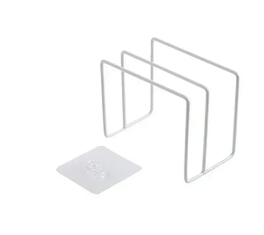 porte plaque cuisson porte serviette porte couvercle adhésif moderne minimaliste bois naturel noir