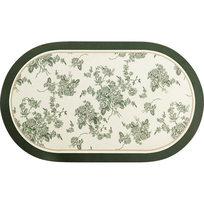 serviettes table florales blanc vert respectueuses environnement 20x12 pouces adhésives set table classique