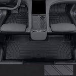 tapis sol voiture noir texture géométrique moderne clips imperméable résistant usage full body wrap