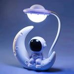 veilleuse led lampe astronaute lune rechargeable table decoration moderne chambre enfants spatial
