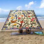 tapis sol multicolore fleurs modernes pop art ruban fixation 150x150cm 185x185cm 240x185cm