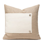 coussin géométrique laine coton contemporain beige gris noir décoratif sofa lit voiture