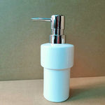 distributeur savon liquide mains blanc moderne opacique céramique fixe salle bain
