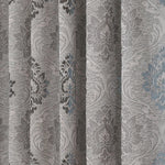 rideaux floral beiges gris clair classique semi opaques ruban décoratifextérieur fleur polyester Jacquard