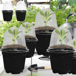pots semis transparents modernes noir 3.5 inch 12pc jardinage fleurs plantation