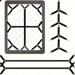 sangles lit élastiques anti dérapage clips métalliques noir bandes ajustables moderne sécurité chambre qualité