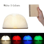 lampe led livre lumineux bois rechargeable enfants pliable anniversaire vacances nocturne atmosphère