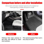 tapis sol voiture noir rayures horizontales moderne protection tpe facile nettoyer résistant intempéries