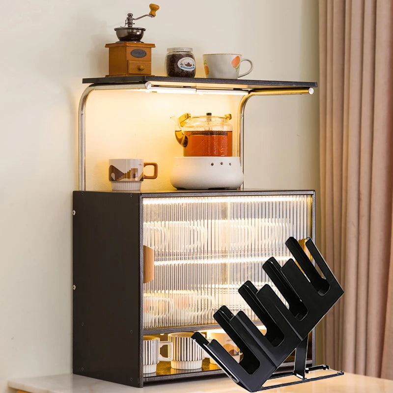 porte couteaux moderne noir sans suspension autonome plat lisse opaques