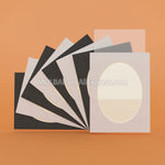 cadres photo carton rectangle ovale blanc noir protection transparent 5x3 6x4 7x5 inch