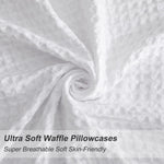protège oreiller coton texture relief moderne enveloppe blanc maison pièces