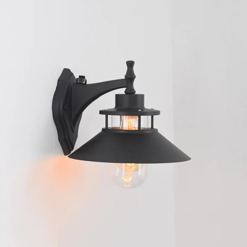 éclairage extérieur applique murale industrielle maritime led étanche abatjour opaque