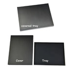 boîtes bijoux noir blanc compartiments carrés moderne storage box organizer showcasegems