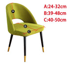 chaise moderne tissu petits points rose clair vert menthe bleu marine beige clair jaune