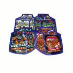 sacs rangement réutilisables multi usages hexagonaux graphiques colorés fermés étanche 50 pièces