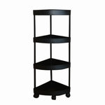 étagère roulettes moderne noire blanc multi niveaux réutilisable