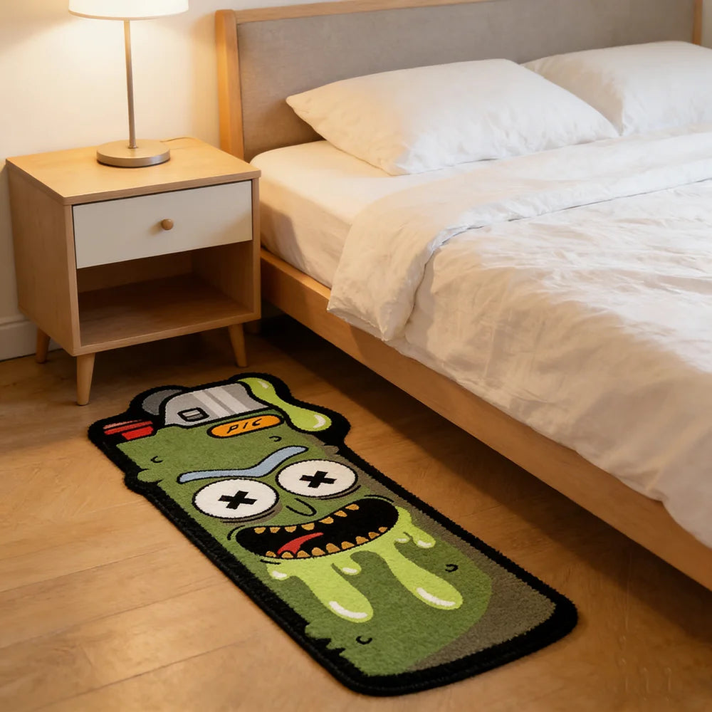 tapis dessin animé souriant chambre salon polyesters pile désossée couleurs vives cartoon