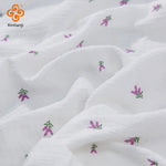 tissu coton fleurs roses légères bricolage serviettes enfants doux classique opaques