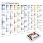calendrier mural 2026 couleur motif cercle moderne adhésif marqueurs autocollants kawaii fonctionnel transparent opaque