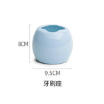 ensemble accessoires salle bain porcelaine moderne distributeur savon gobelet porte brosse dents