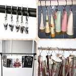 anneaux rideau pinces draperie moderne accessoires décoration intérieur métal noir
