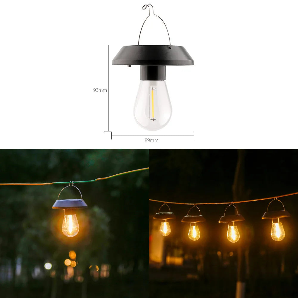 guirlande lumineuse solaire extérieure moderne clips transparentes led rond étoile