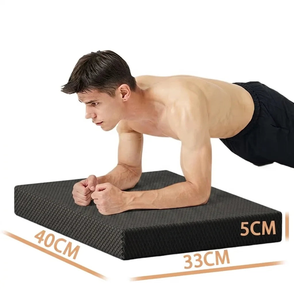 tapis fitness texturé antidérapant bleu épais 5cm joint protection exercices maison
