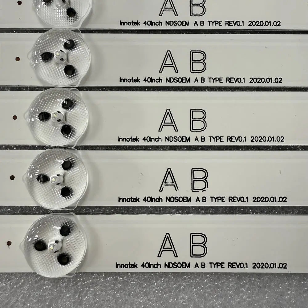 bande led argentée 40 leds 30cm moderne 10pc aluminium certifié