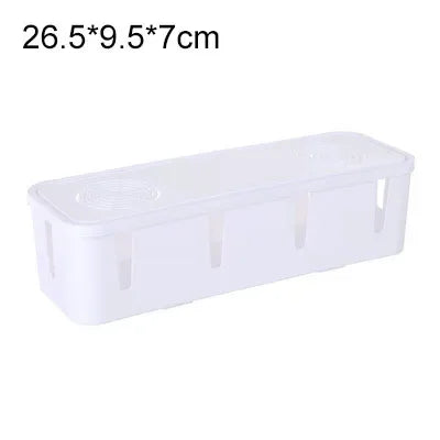 boîte rangement câbles rose clair moderne pratique 26cm 9,5cm 7cm