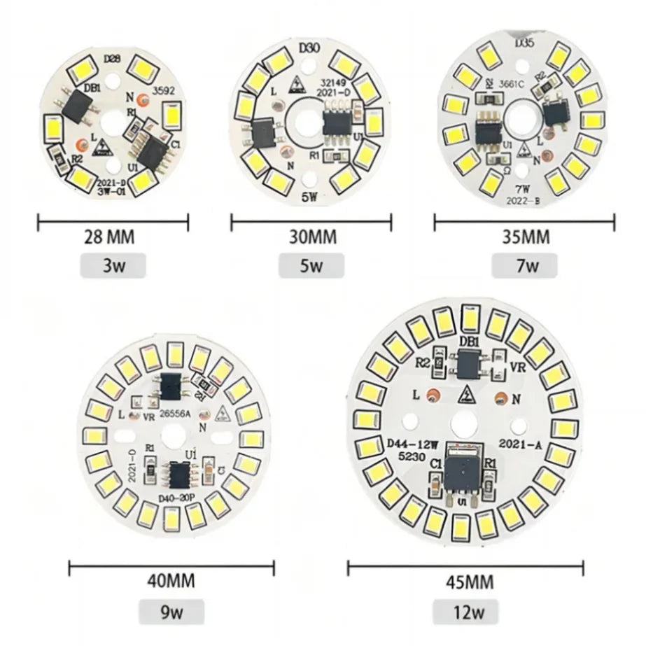 plaque led circulaire diodes blanc moderne ac 220v 240v 12w 15w