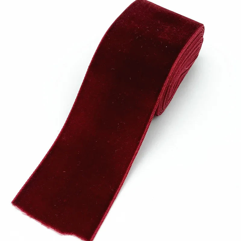 ruban velours uni élégant 18 couleurs opaques décoration mariage bricolage yards polyester