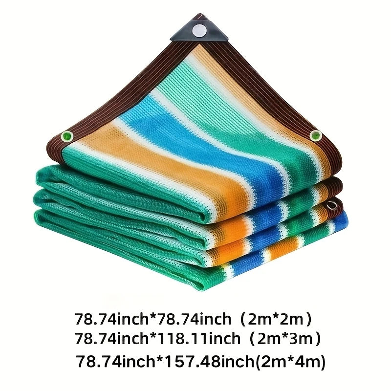 filet rayé moderne vert bleu jaune blanc résistant uv durable facile