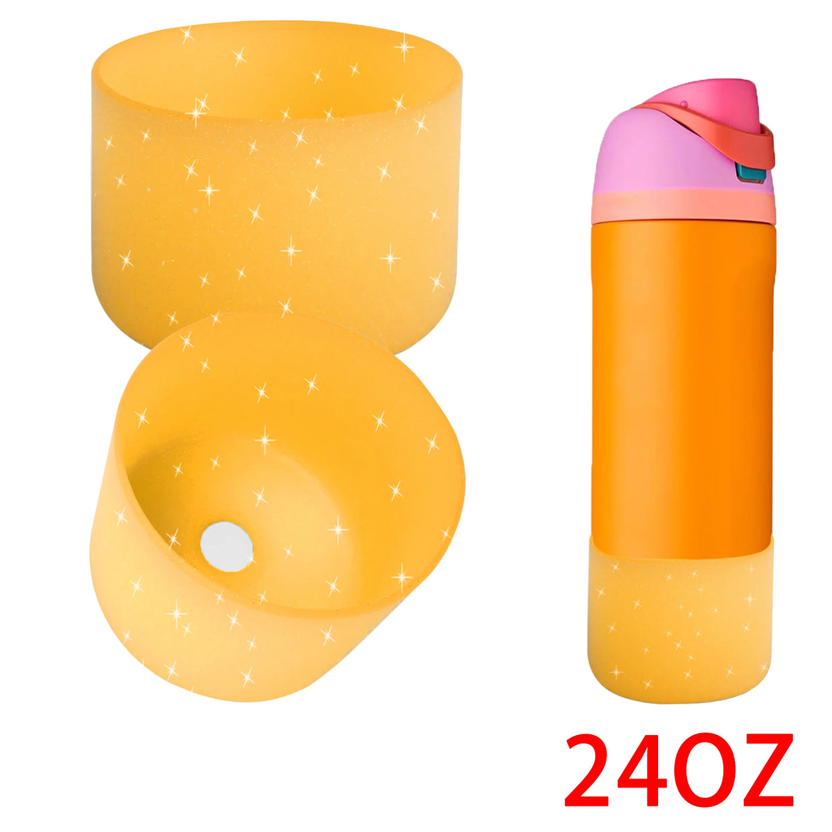 protège bouteille rose points brillants moderne 24oz 32oz 40oz