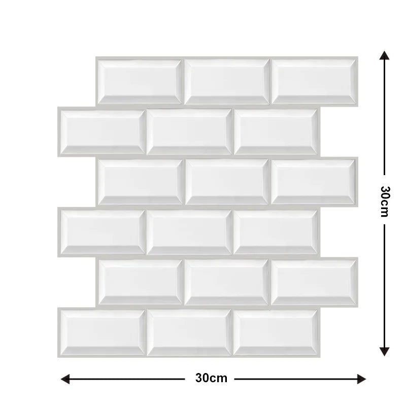 panneaux decoratifs murals adhesifs brique moderne impermeables anti moisissures soundproof thermique statique rouge brun
