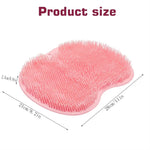 tapis bain exfoliant ventouses bleu rose gris pieds dos utilitaire
