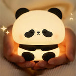 veilleuse table animaux silicone rechargeable mignon lapin panda citrouille