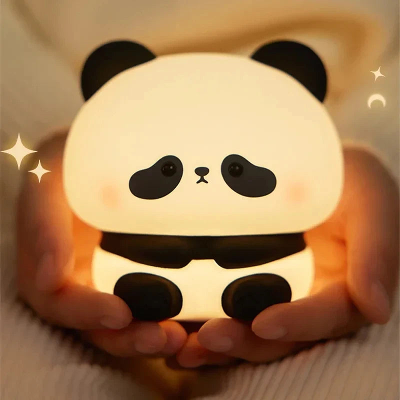 veilleuse table animaux silicone rechargeable mignon lapin panda citrouille