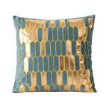 taies d'oreiller géométriques polyester solides couleur rouge doré blanc contemporains lit sofa decoration