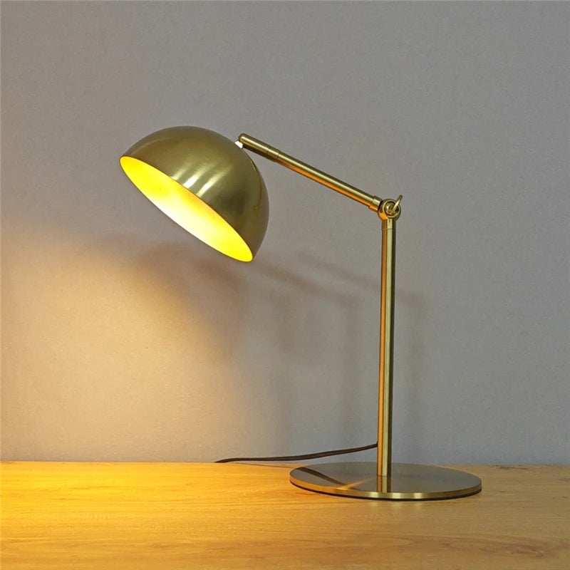lampe led or abat jour plissé réglable moderne minimaliste