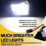 lampe led sous miroir plug and play noir blanche moderne volvo jaguar transparente fixe